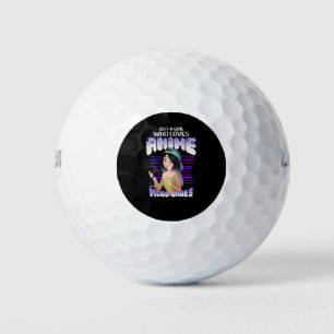 Balles De Golf juste une fille qui aime les jeux vidéo et l'anime