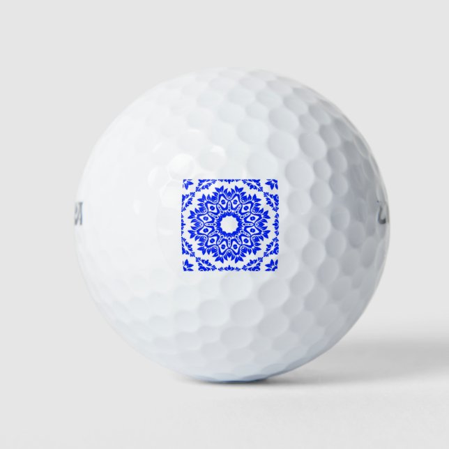 Balles De Golf Kaleidoscope bleu (Devant)