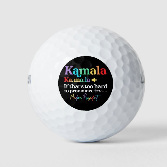 Balles De Golf Kamala Harris (Devant)