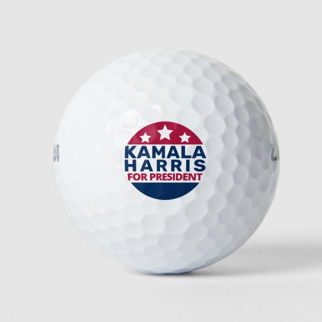 Balles De Golf Kamala Harris Pour Président 2024 Président (Devant)