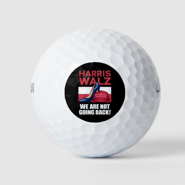 Balles De Golf Kamala Harris Tête Sur Le Casquette Red MAGA (Devant)