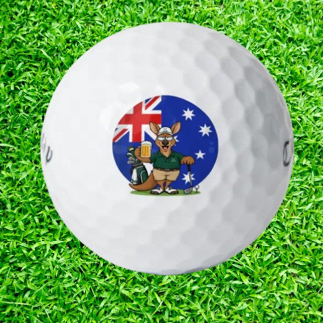 Balles De Golf  Kangourou australien effronté (combine bold Aussie attitude with pro-level performance,)