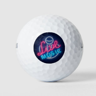 Balles De Golf Karaoke Neon Éclairage Mot Courbé Art Texte