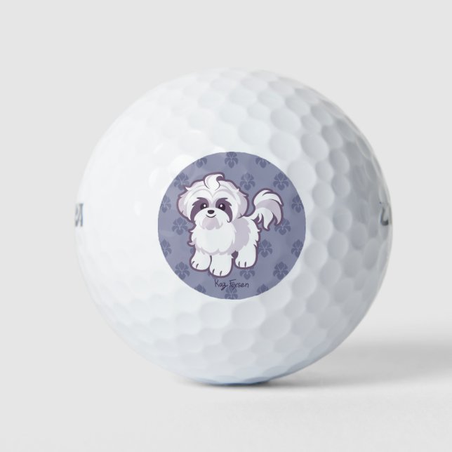 Balles De Golf Kawaii Shih Tzu (Devant)