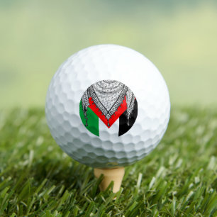 Balles De Golf Keffiyeh Écharpe palestinienne tissu traditionnel