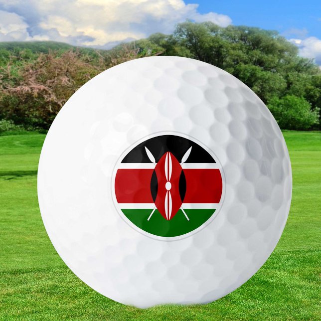 Balles De Golf Kenya Golf Balls, Kenyan Flag Golfers / Patriotes (Créateur téléchargé)