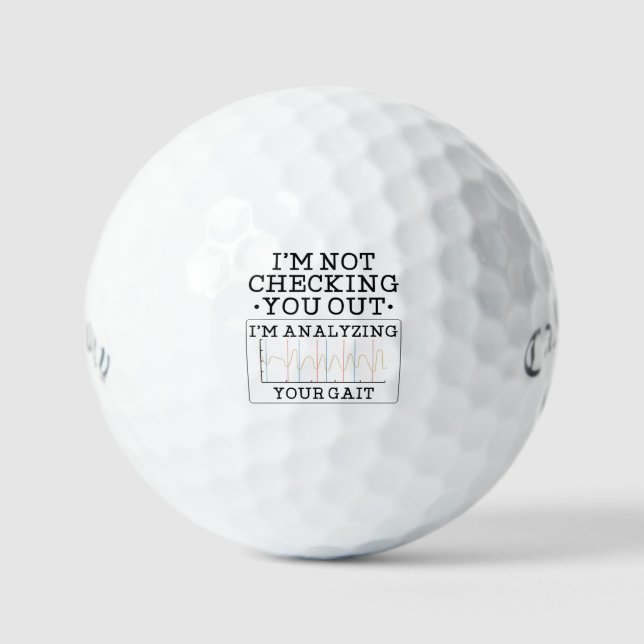 Balles De Golf Kinésithérapeute Blague drôle (Recto)
