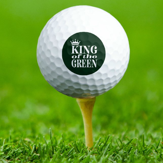 Balles De Golf King Golfer Funny (Funny King of the Green Golfer golf ball - the perfect choice for your favorite golfer.)