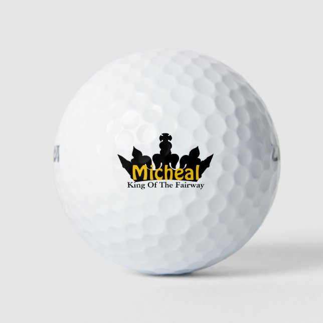 Balles De Golf King of the Fairway Crown Custom Golf Balls (Devant)