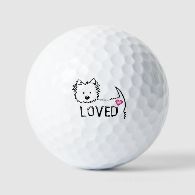 Balles De Golf KiniArt Westie AIMAIT (Recto)