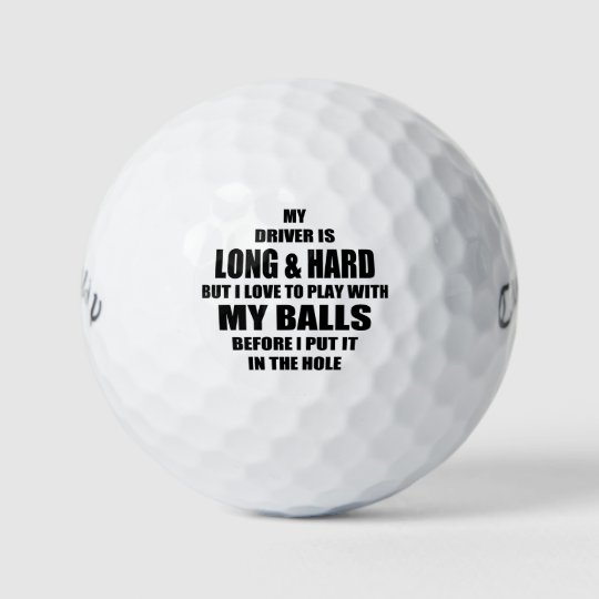 Balles De Golf La Citation Drôle De Golf Mon Conducteur Est