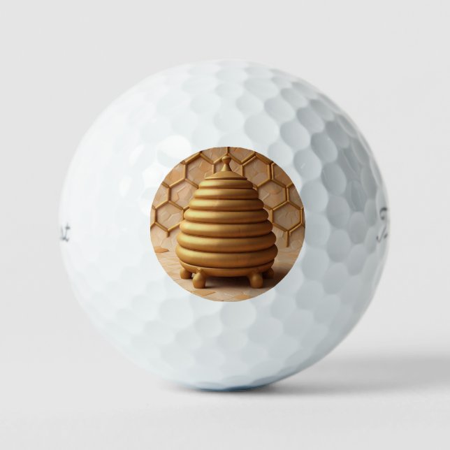 Balles De Golf "La communauté prospère ici" (Recto)