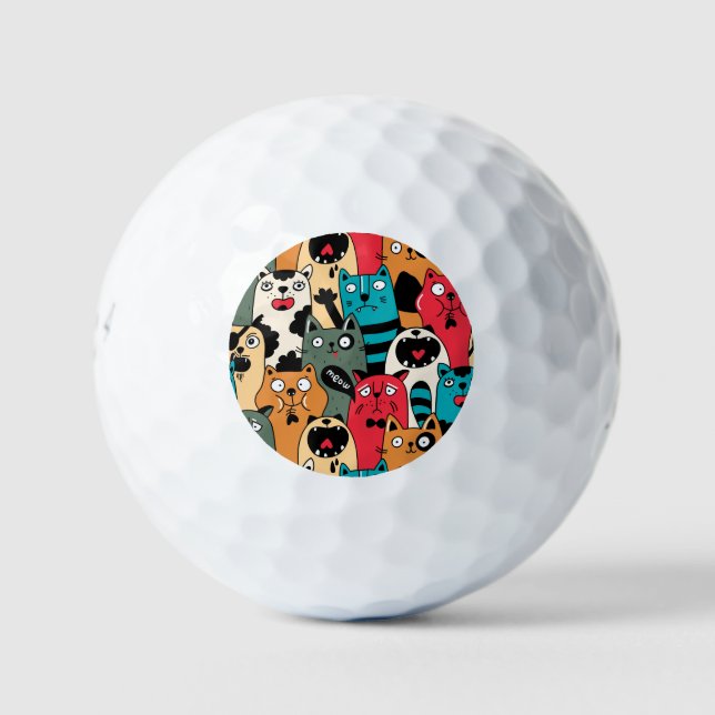 Balles De Golf La Crowd of cats (Devant)