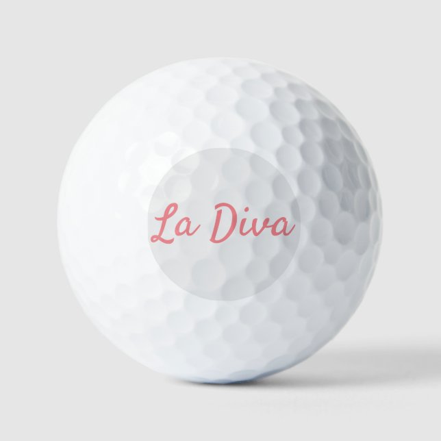 Balles De Golf La Diva   (Recto)