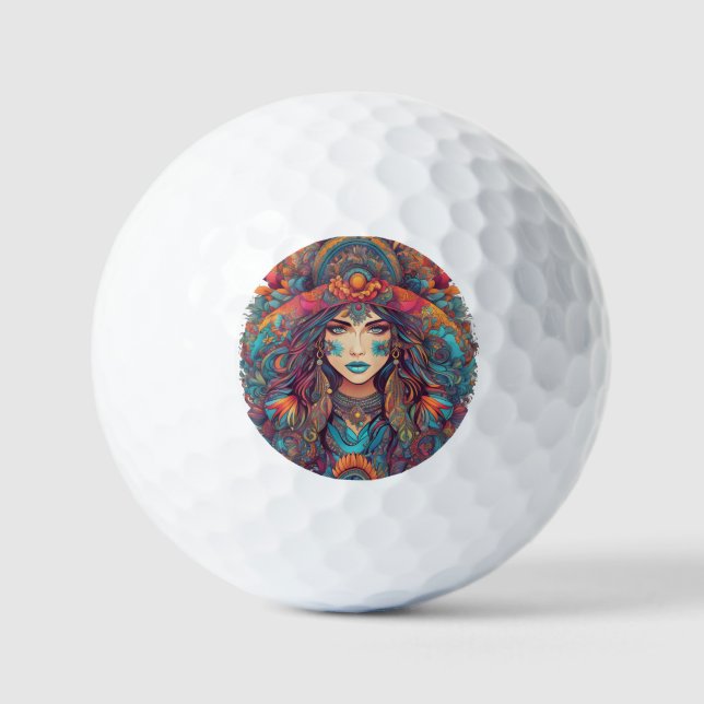 Balles De Golf La Divine Féminine (Recto)