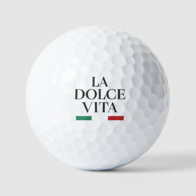 Balles De Golf La Dolce Vita Italienne Golf Balls (Recto)