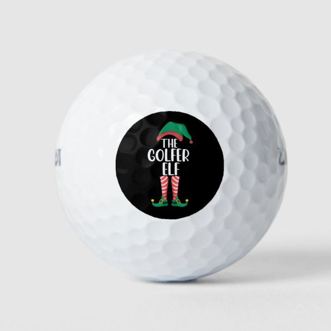 Balles De Golf La famille Golfer Elf Golf Correspond à Noël (Devant)