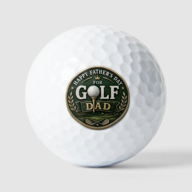 Balles De Golf La Fête des Pères Golf Papa  (Recto)
