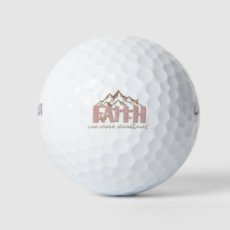 Balles De Golf La foi peut déplacer les montagnes Christian Golf