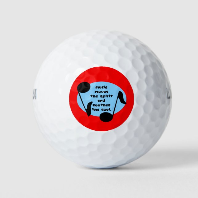 Balles De Golf La musique apaise l'esprit (Devant)