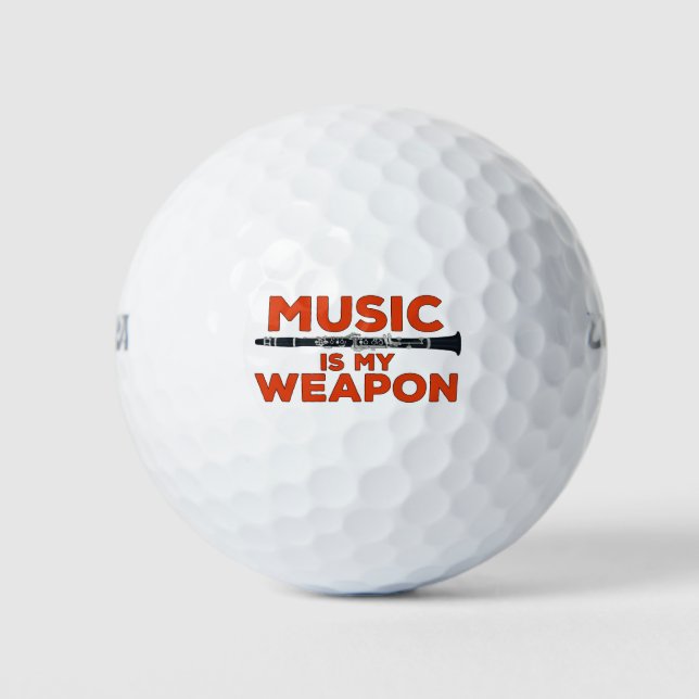 Balles De Golf La musique est mon arme (Devant)