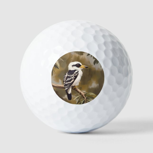 Balles De Golf La peinture australienne Kookaburra, (Recto)