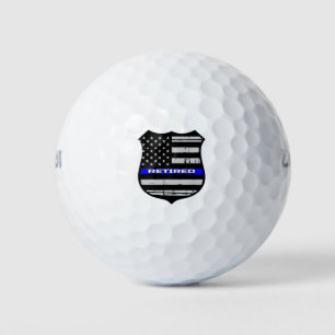 Balles De Golf La police Badge Blue Line retiré