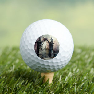 Balles De Golf La série Porte de Cimetière Gothique Design 12