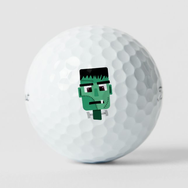 Balles De Golf La tête du monstre Frankenstein (Recto)