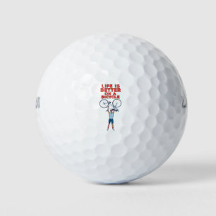 Balles De Golf La vie est meilleure à vélo