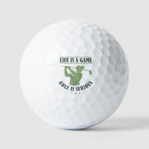 Balles De Golf La Vie Est Un Jeu Le Golf Est Sérieux