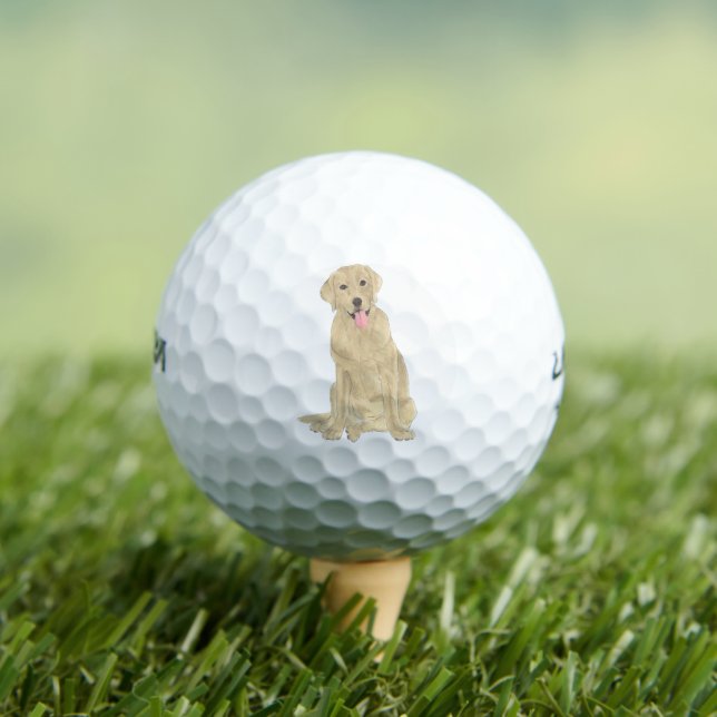 Balles De Golf Labrador jaune (T-shirt Insitu)