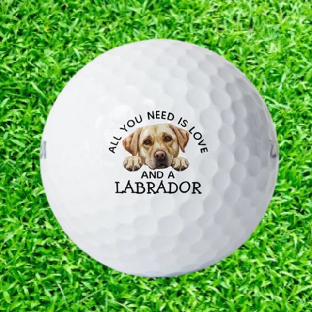 Balles De Golf  Labradors et  (Delight Labrador lovers with unique golf balls featuring adorable Lab designs.  )