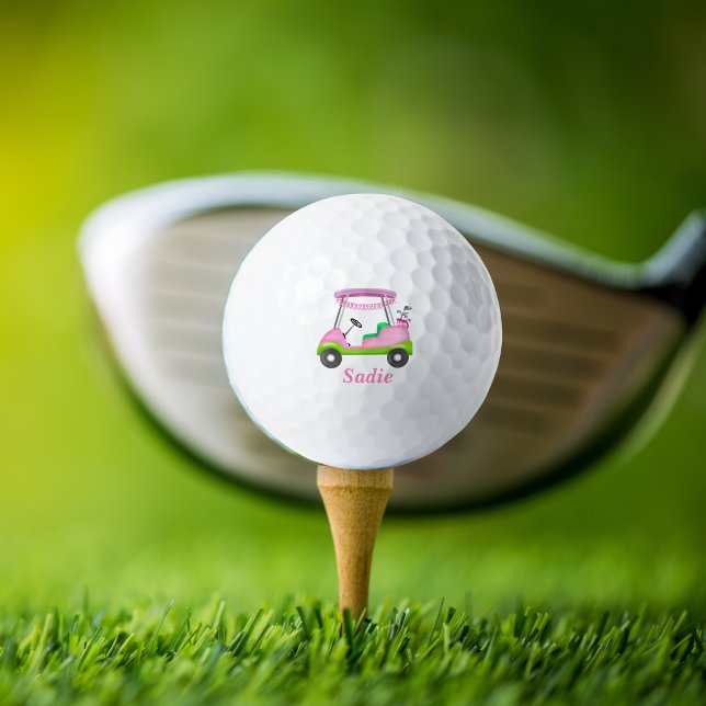 Balles De Golf Lady Golf Panier Cancer du sein Personnalisé (Créateur téléchargé)