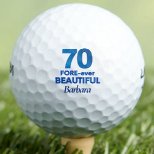 Balles De Golf Lady Golfer Cadeau 70 - 70e FORE-ever Beau