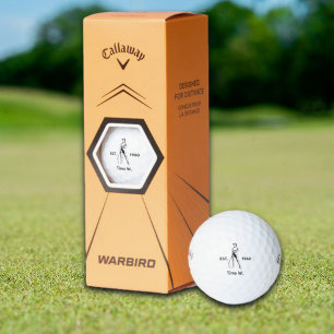 Balles De Golf Lady Golfer Nom et année personnalisés