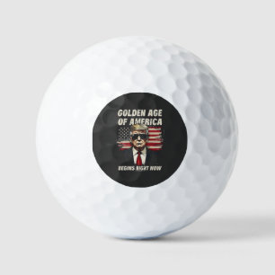 Balles De Golf L'âge d'or de l'Amérique commence maintenant Trump