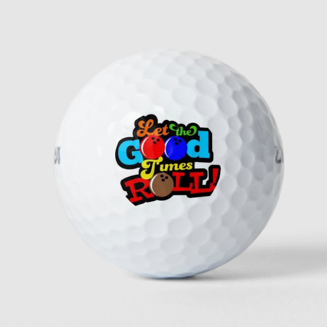 BALLES DE GOLF *LAISSEZ LES BONS TEMPS ROLL* GOLF BALL (Devant)