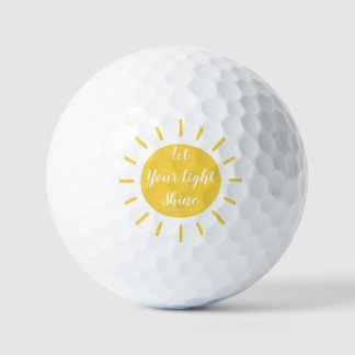 Balles De Golf Laissez Votre Lumière Briller Matthieu 5:16 Boules
