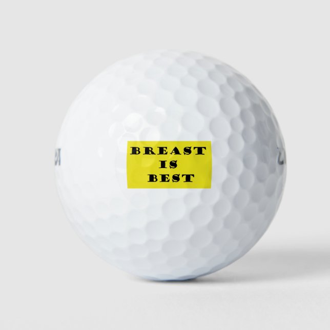 Balles De Golf L'allaitement est le meilleur (Devant)