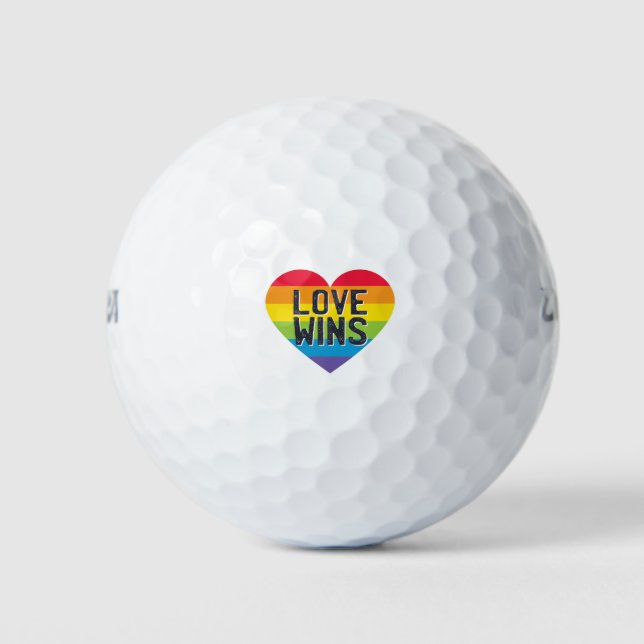 Balles De Golf L'amour gagne (Devant)