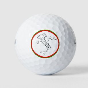 Balles De Golf *~* Langue Italienne Italie Carte