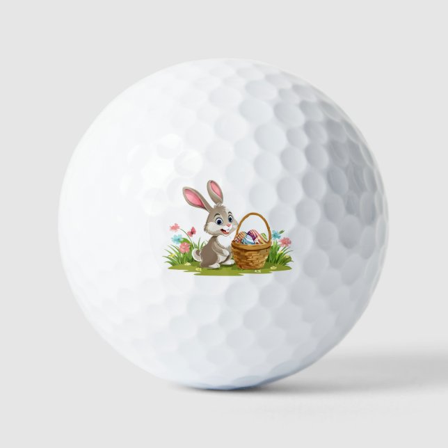 Balles De Golf lapin de Pâques (Recto)