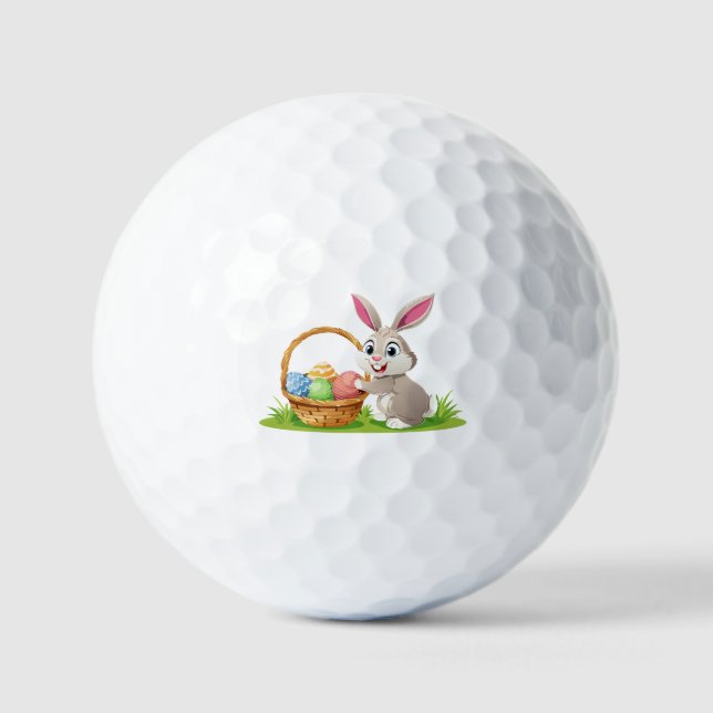 Balles De Golf lapin de Pâques (Recto)