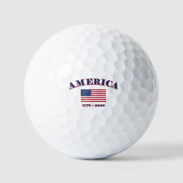 Balles De Golf Le 250e anniversaire de l'Amérique (Recto)