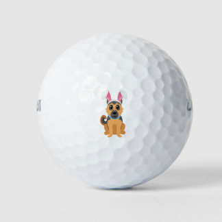 Balles De Golf Le berger allemand est prêt pour Pâques