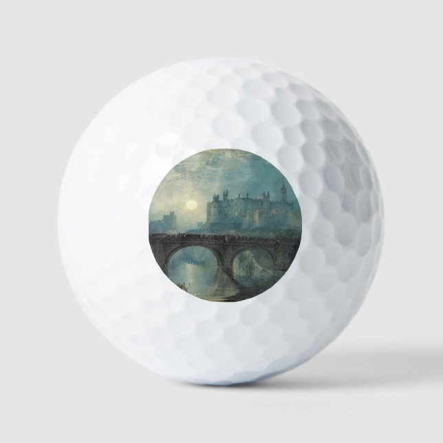 Balles De Golf Le château William Turner Alnwick (Recto)