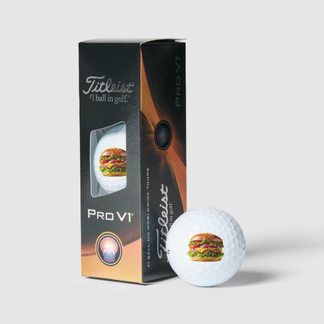 Balles De Golf Le cheeseburger appétissant de SlipperyJoe crousti (Conditionnement)
