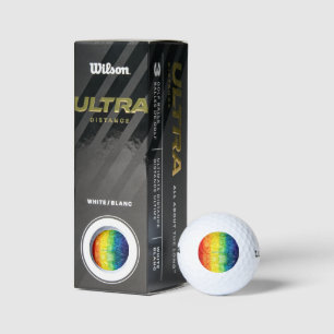 Balles De Golf Le drapeau tie-dyé de SlipperyJoe arc-en-ciel pres
