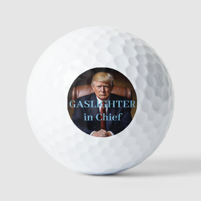 Balles De Golf Le Gaslightueur en Chef Trump (Recto)